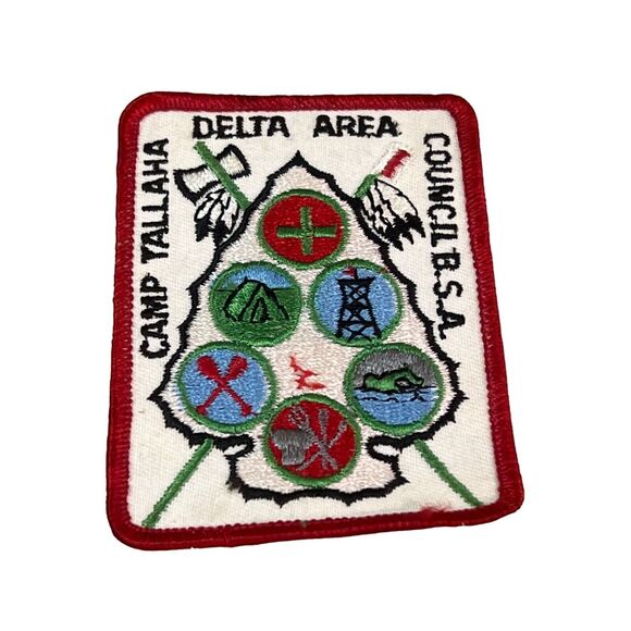 Scouting America | Other | Vintage Bsa Camp Tallaha Patch Red Border ...